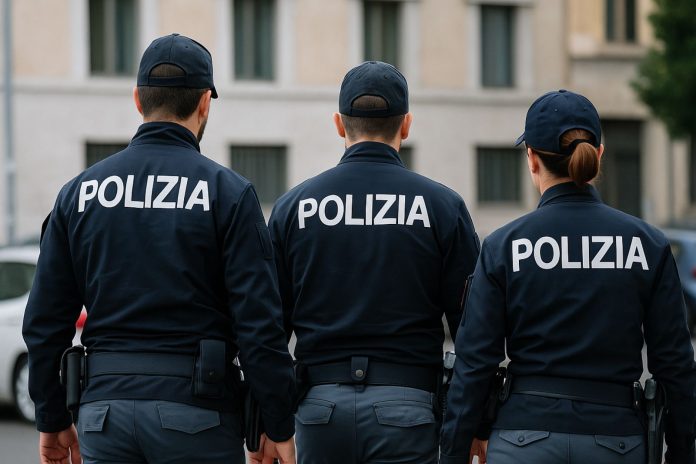 Agenti della polizia italiana
