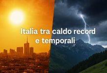 Italia nella morsa del caldo: temperature record e rischio temporali al Nord caldo torrido