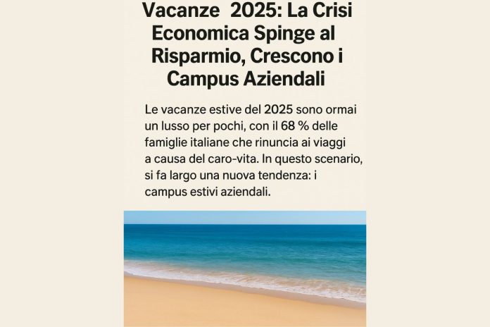 vacanze in crisi