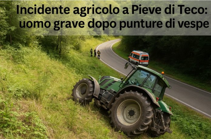 incidente trattore vespe