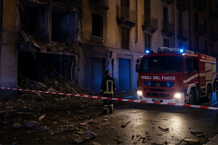 scoppio via Nizza Torino