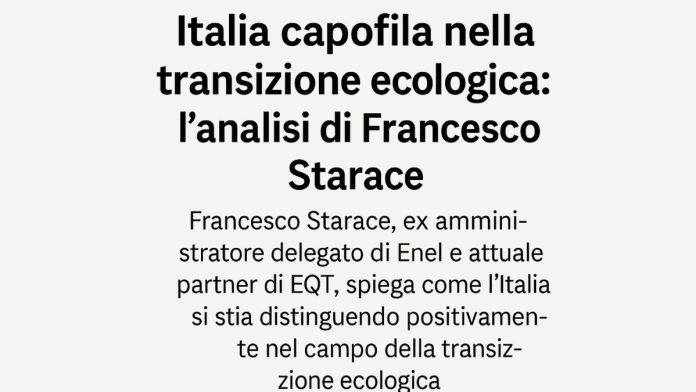 transizione ecologica Italia