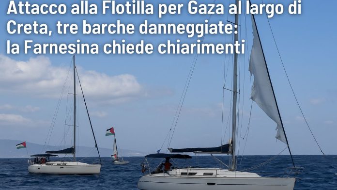 Flotilla per Gaza colpita
