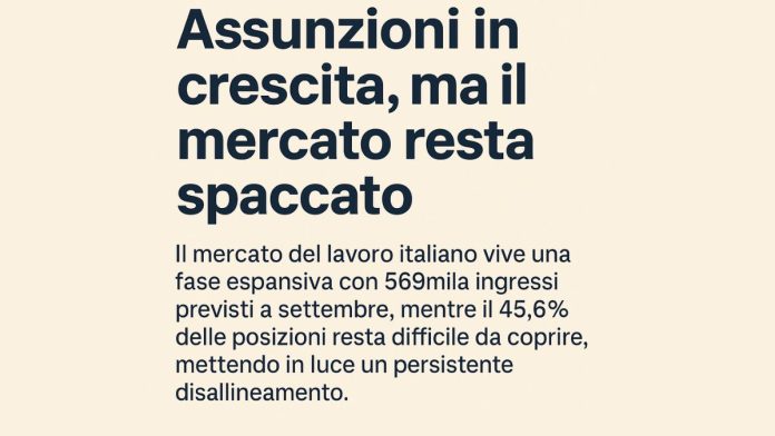 Italia assunzioni in crescita Italia assunzioni in crescita