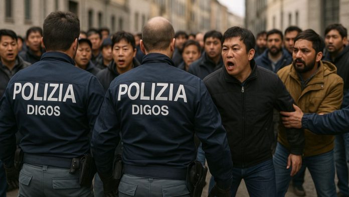 scontri Digos Prato