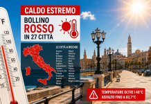 Italia soffocata dal caldo: asfalto oltre i 62 gradi e bollino rosso in tutte le città monitorate